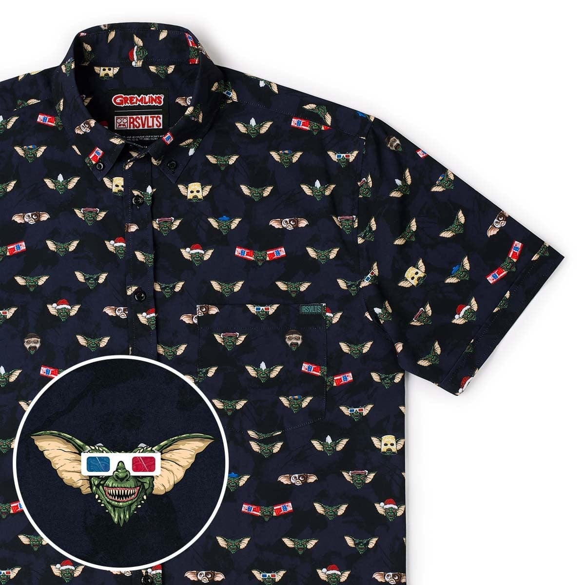 Grem de la Grem” Gremlins RSVLTS Short Sleeve Button Up | Atomic
