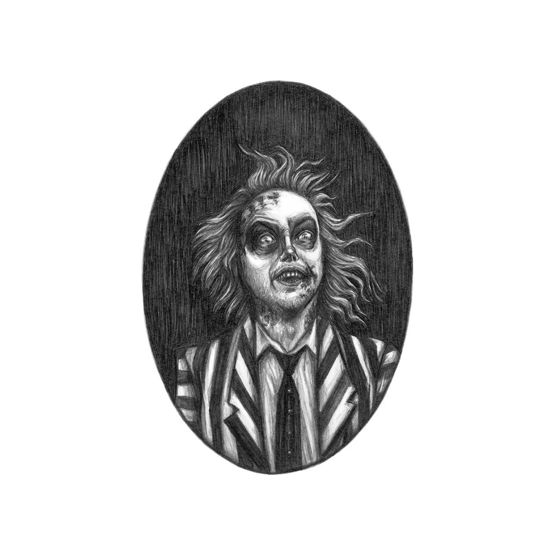 Beetlejuice fine art print 8x10 atomic horror