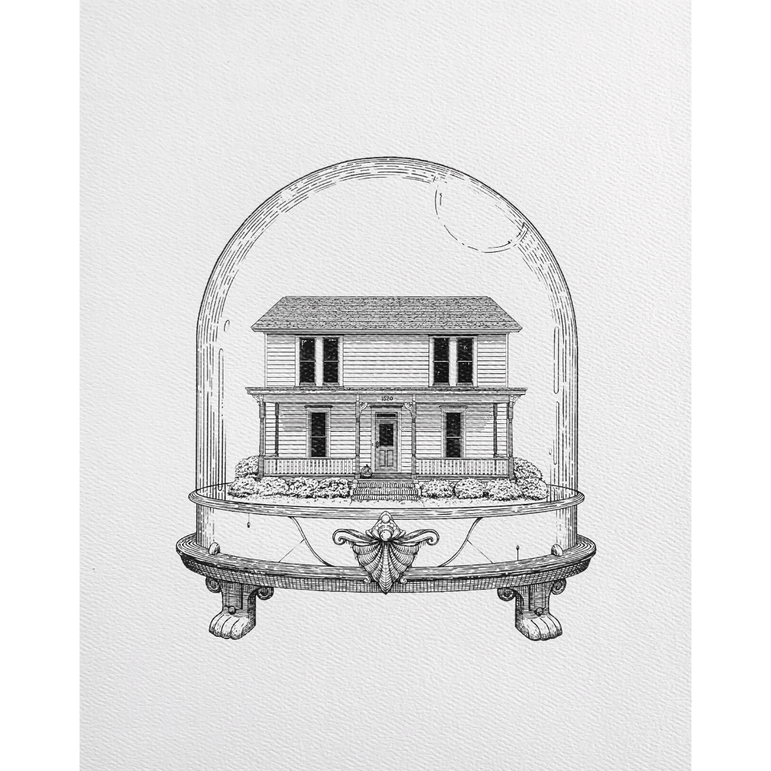 Michael Myers House: Houses of Horror Art Print Atomic Horror