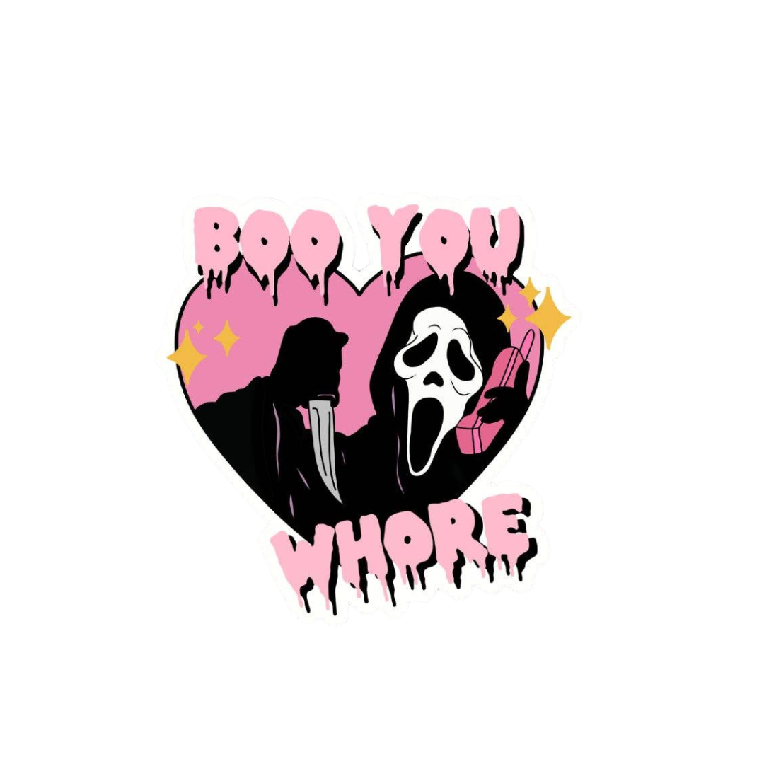 Scream Ghostface Girly Sticker. 